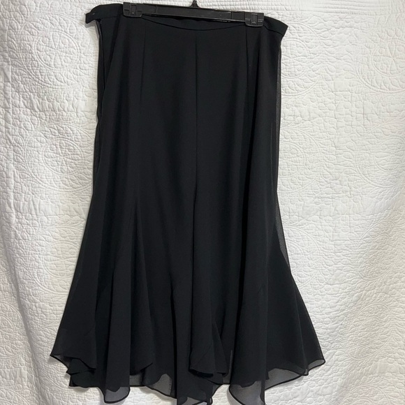 Bellissima Womens Black Maxi Sheer Lined Skirt, Size 14, #133 - Picture 2 of 11